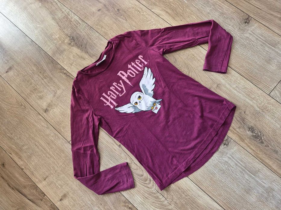 Prześliczna koszulka t-shirt longsleeve Harry Potter r. 146-152 stan super