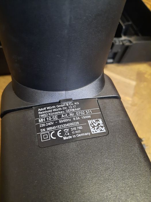 Стан нового!!Відбійний молоток Wurth MH 10-SE,1500вт,16.8дж