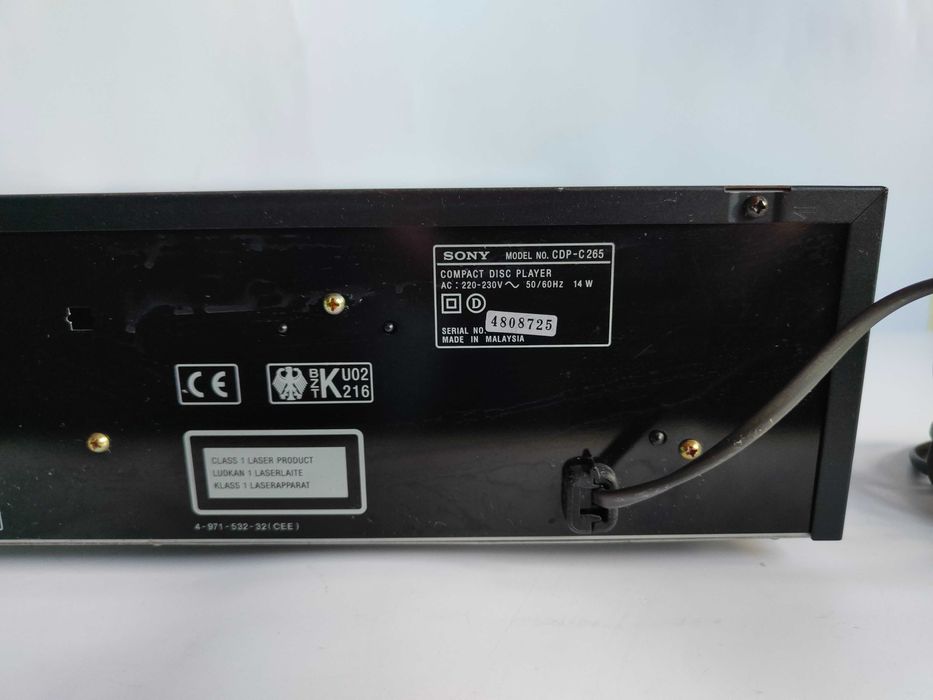 Sony CDP-C265 odtwarzacz zmieniarka na 5 płyt CD