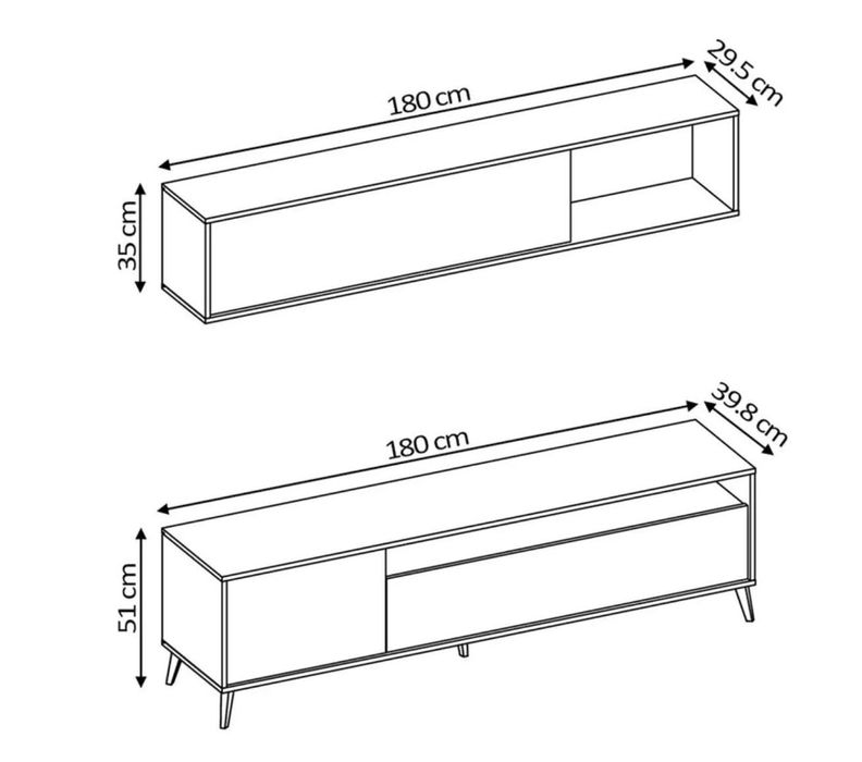 Conjunto Móvel de Sala + Móvel de TV