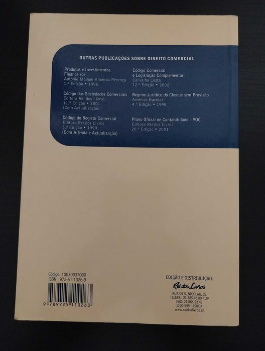 Livro Noções de Direito Comercial