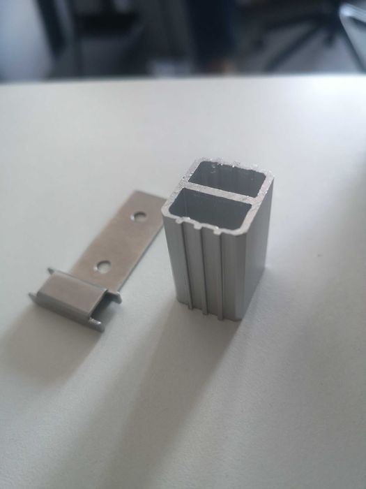 Ogrodzenie kompozytowe WPC Panelowo - aluminiowe