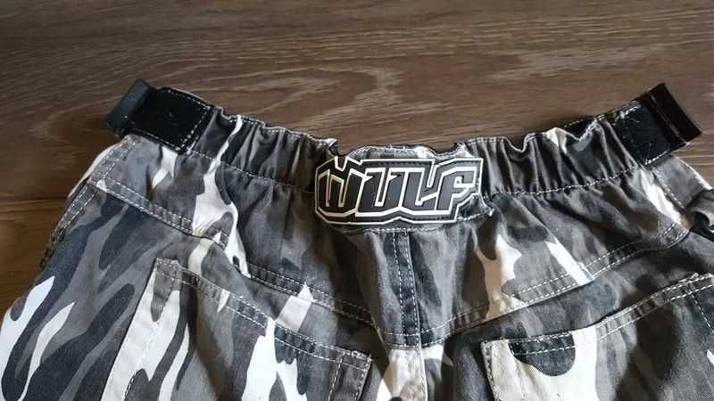 Wulf Wulfsport krótkie spodenki bojówki moro rozm. L