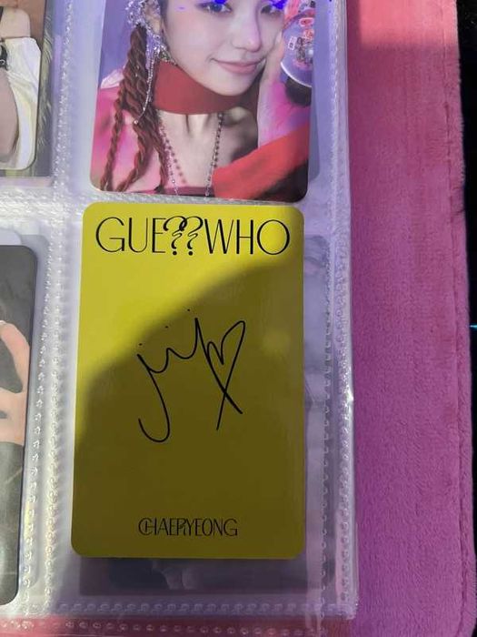 Itzy Chaeryeong Photocard Guess who