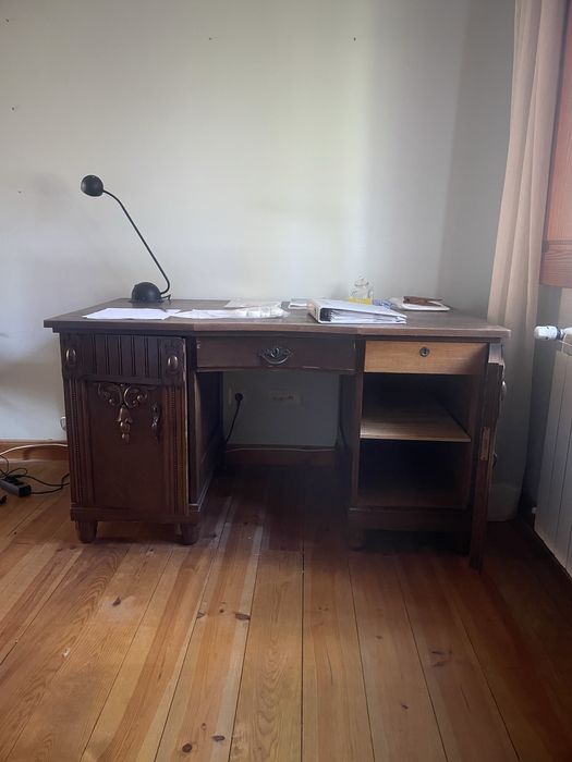 Secretária madeira maciça