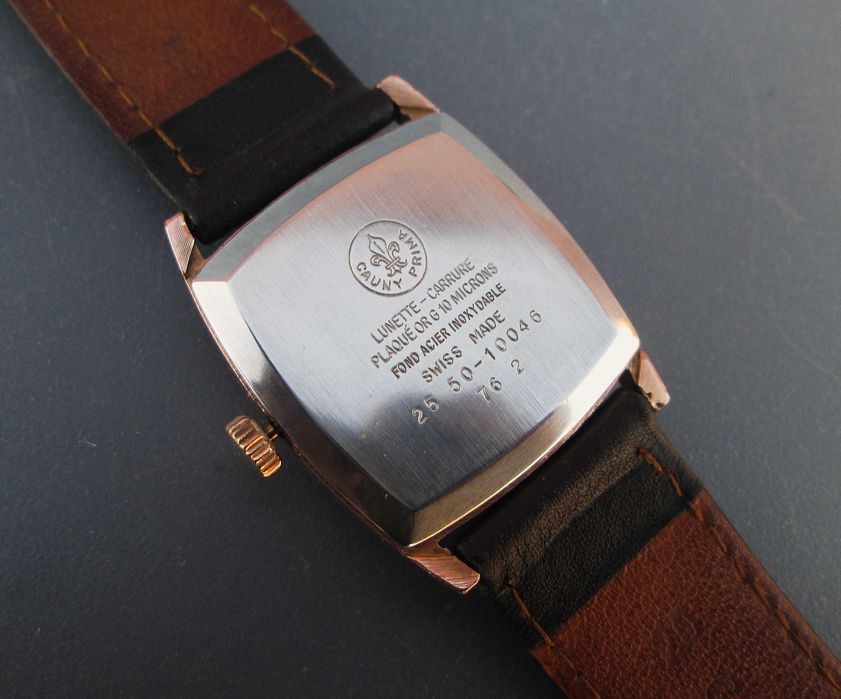 Antigo Relógio de Pulso CAUNY PRIMA c/ Mov. Mec. Cal. FHF 76 - SWISS