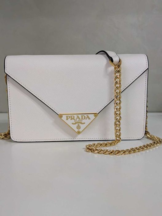 Сумка клатч Prada ‼️Преміум якість‼️натуральна шкіра Прада шанель довжина 22 см