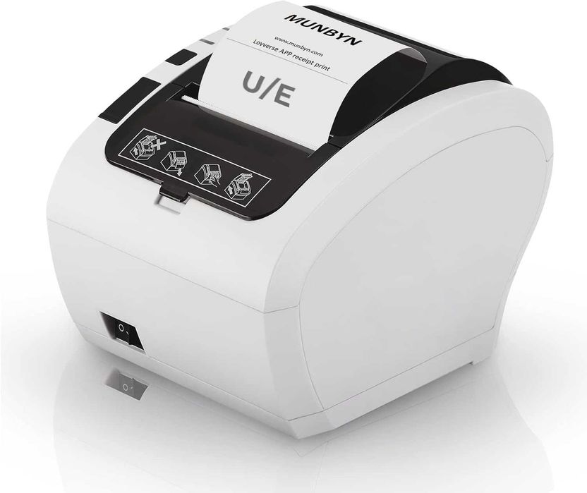 Termiczna drukarka etykiet, voucherów, bonów MUNBYN ITPP047 + Gratis
