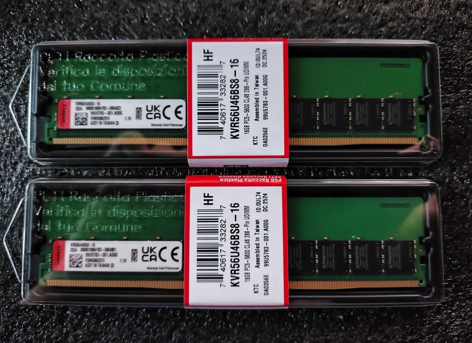 Оперативна пам'ять DDR4 DDR5 32Gb(2x16Gb) Netac Kingston 3200 5600 MHz