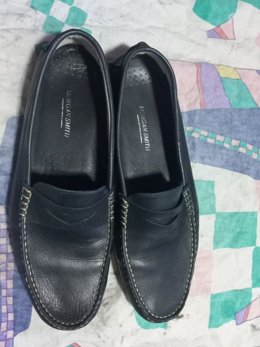 Mocassim Morgan Smith em pele azul n.42