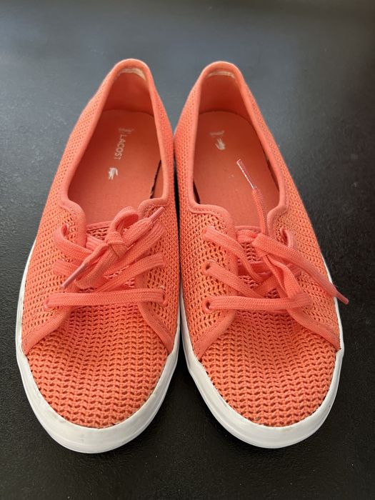 Baleriny trampki lacoste ziane chunky 37