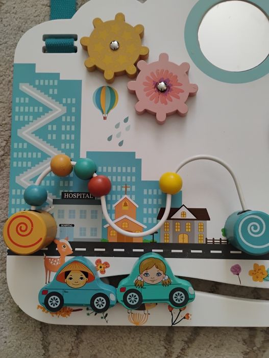 Tablica manipulacyjna Adam bardzo dobry stan montessori