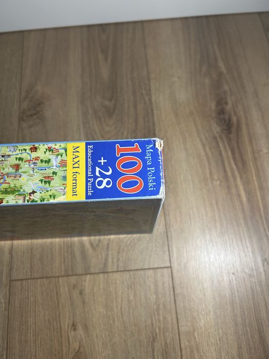 Puzzle mapa polski castorland 100 elementów + 28 puzzli