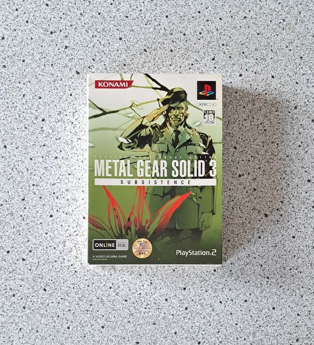 Gra Metal Gear Solid 3: Subsistence, trzy płyty, PS2, import Japonia