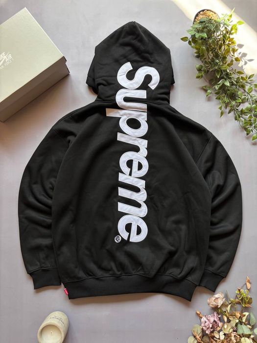 Зіп-худі Supreme / брендова кофта суприм з великим логотипом