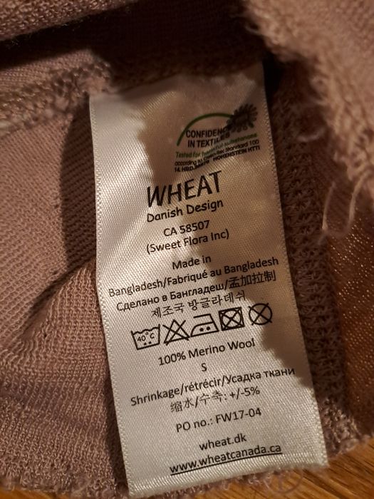 Czapeczka niemowlęca, wiosenna kominarka merino
