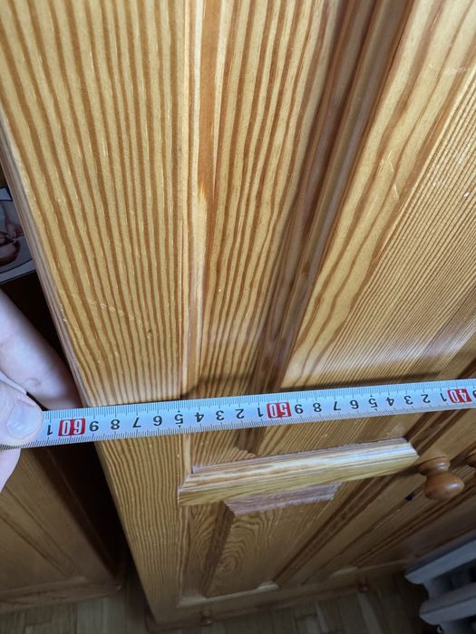 Bardzo solidna szafa drewniana sosnowa od stolarza