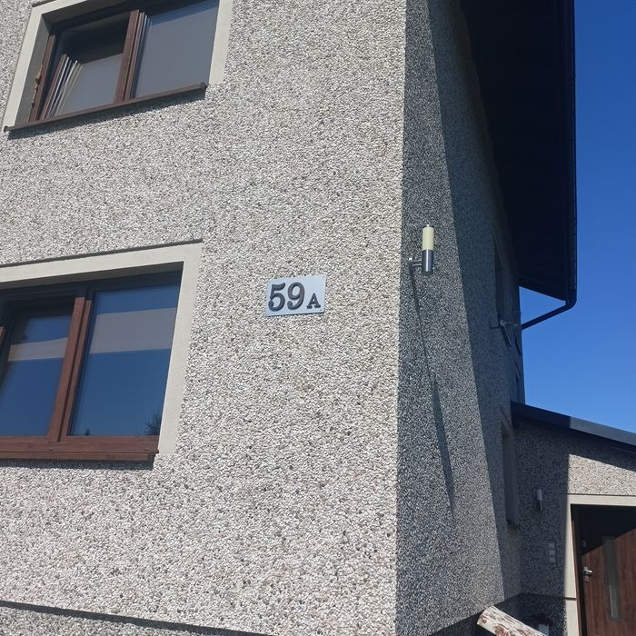 Numer na dom 59A stal nierdzewna