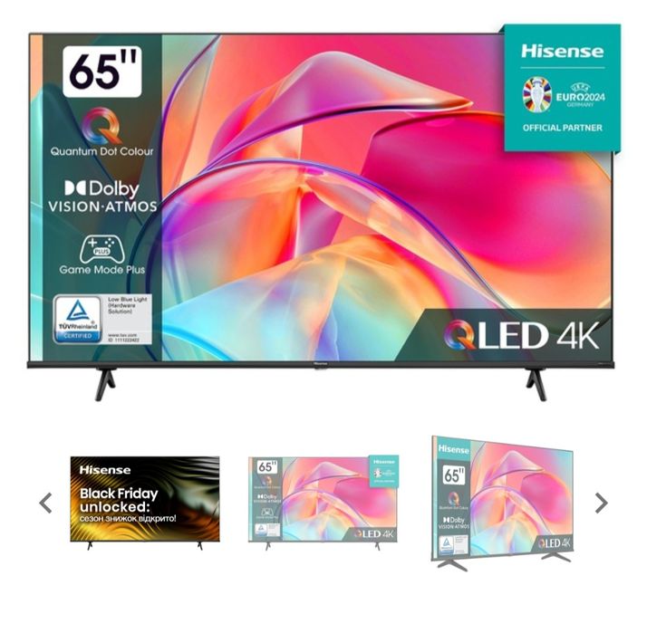 Телевізор HISENSE 65E7KQ