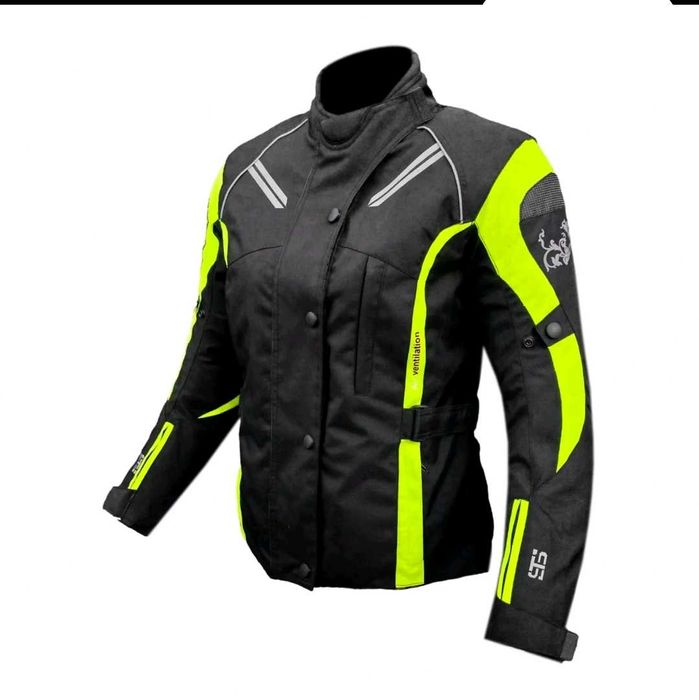Casaco motard feminino 3 camadas c/proteções mota scooter novo