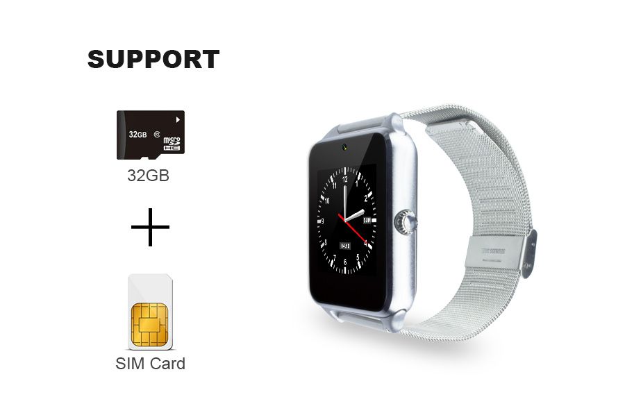 Relógio Smartwatch com SIM Card Bluetooth