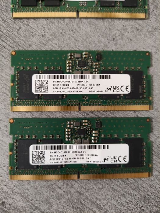 sodimm ddr5 5600 8gb - Купить электронику - Цены на OLX.ua