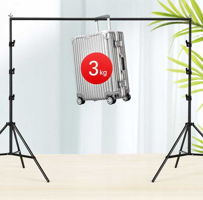 Statyw Do Tła Fotograficznego Zestaw Teł Do Studia 200x200cm | GRATIS