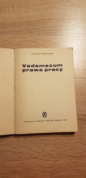 Vademecum prawa pracy Ludwik Krąkowski 1968
