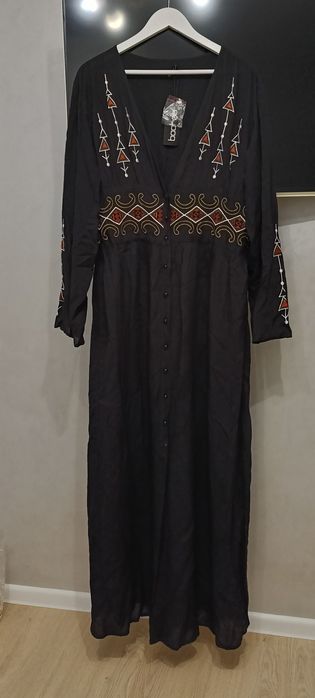 Натуральна довга сукня