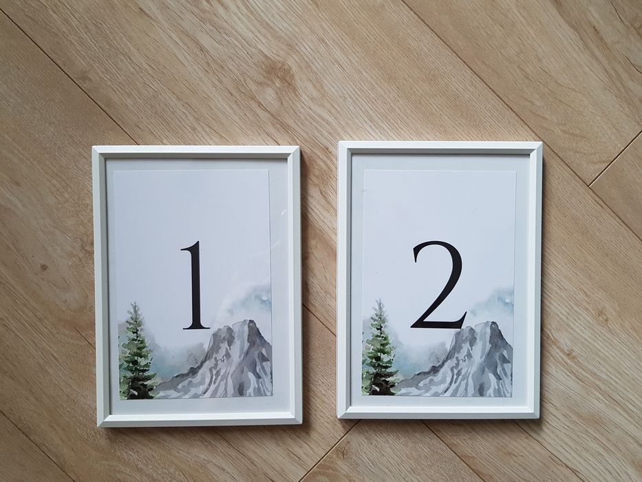 Numery stołów na wesele góry