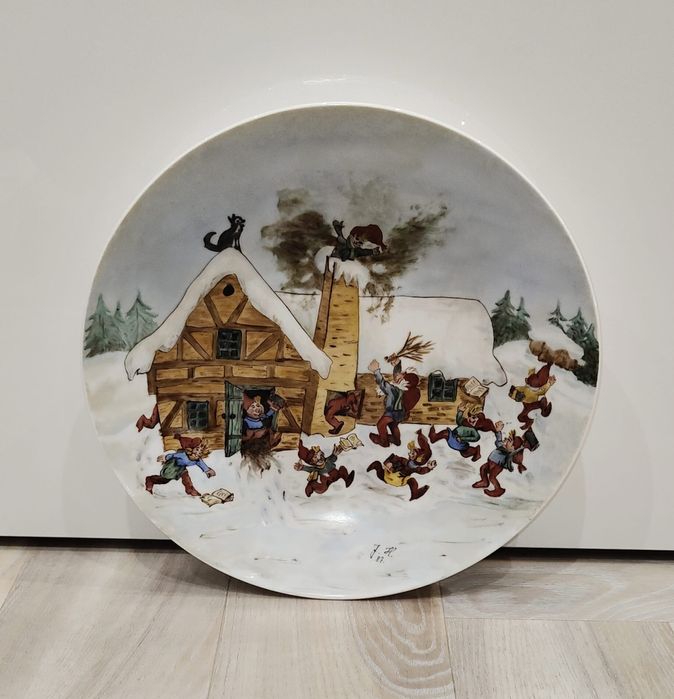 Talerz kolekcjonerski - krasnale