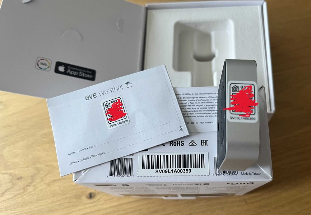 Zewnętrzny Eve Weather 20EBS9901 THREAD - Apple Homekit