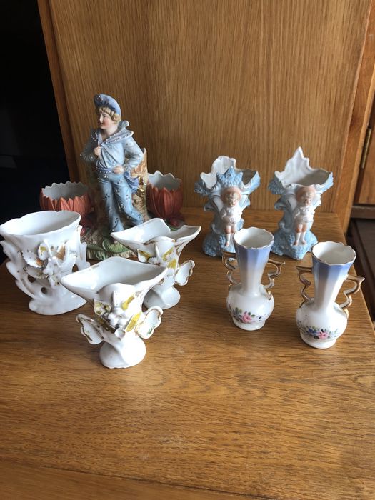 Lote pecas em porcelana muito antigas