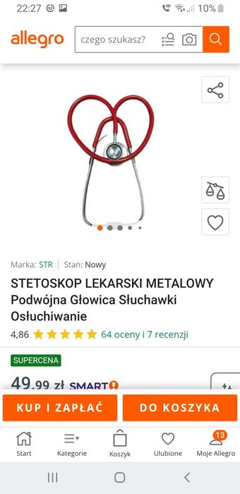 Stetoskop nie używany