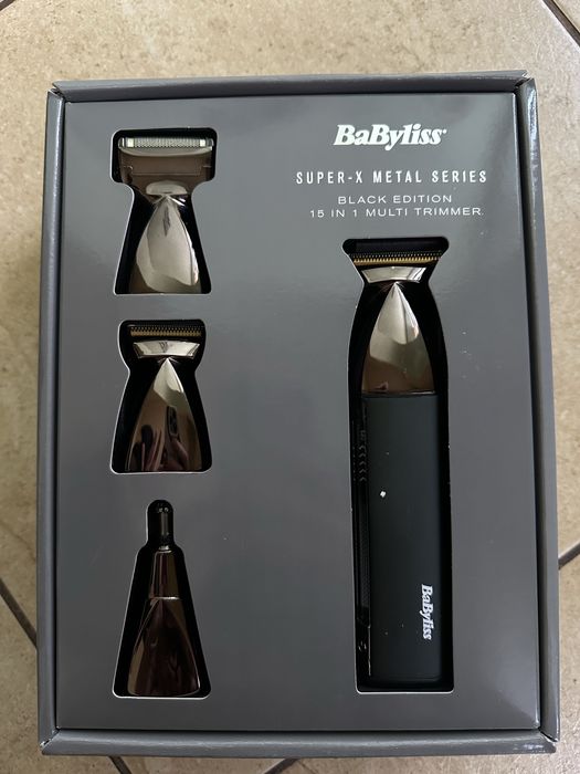 Тример BaByliss Super-X Metal Series Black Edition (15 в 1)