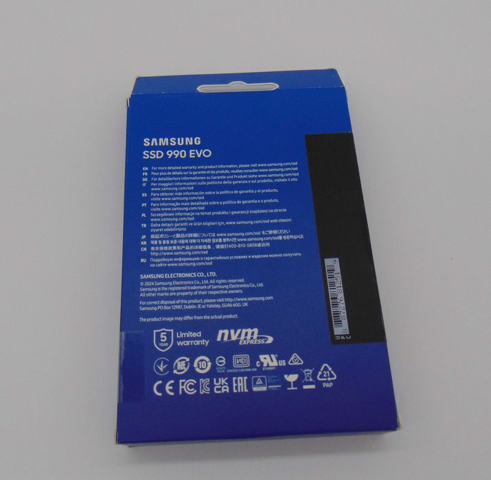 SSD Накопитель Samsung 990 EVO 1TB ( MZ-V9E1TOBW)
