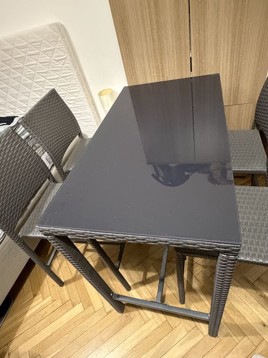 Meble ogrodowe zestaw Greelong szary Obi