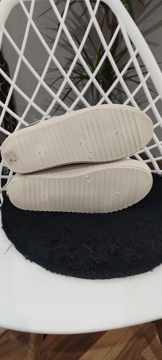 buty śniegowce beżowe śliczne r 39 40