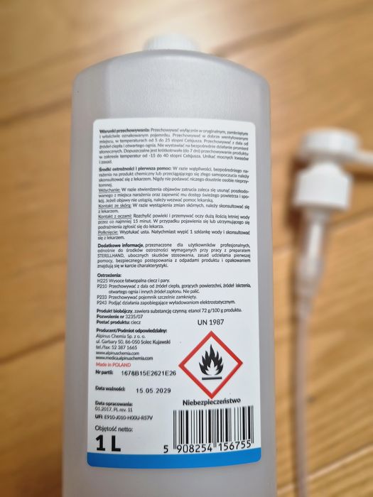 Sterillhand płyn do dezynfekcji rąk i skóry 1l