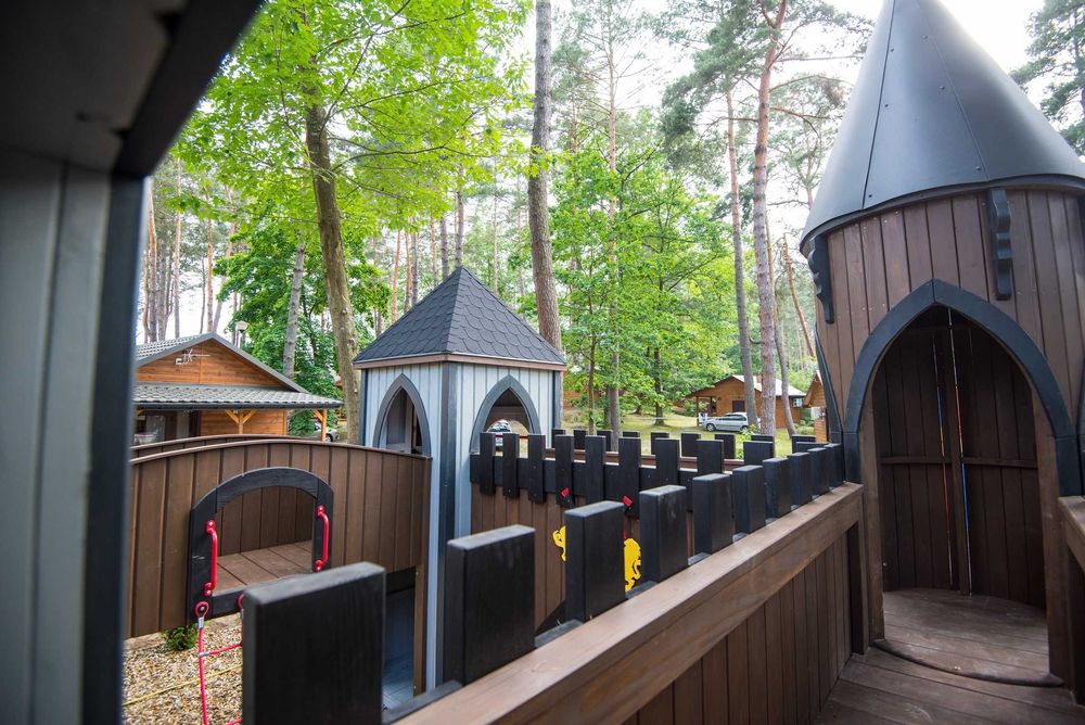 Zamek rycerski DREWNIANY PLAC ZABAW dzieci PZ19 DEKLARACJA certyfikat