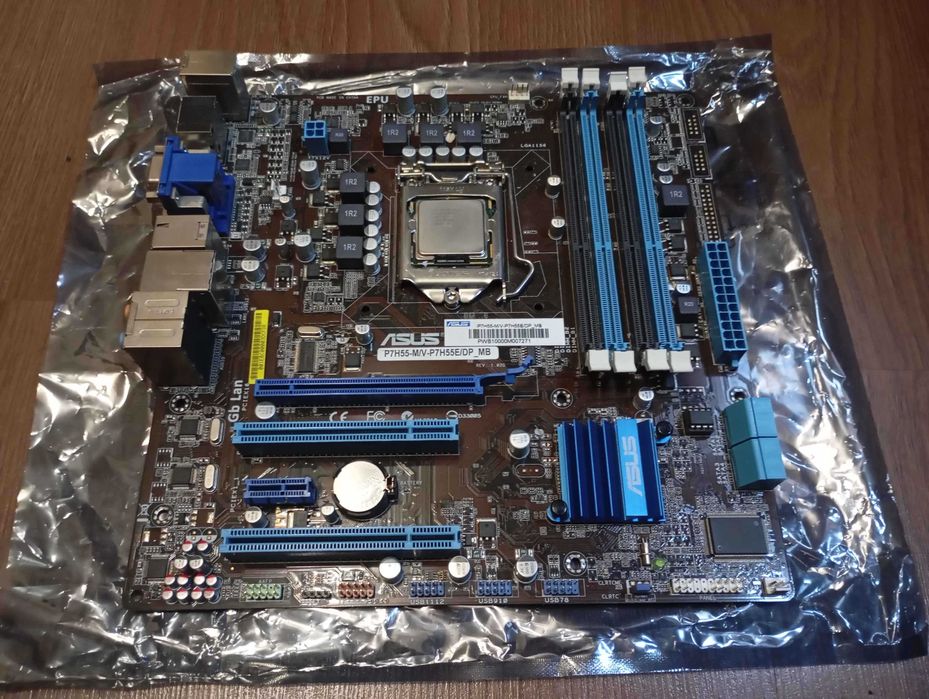 Материнская плата ASUS P7H55-M/V-P7H55E + Intel Core i5 760