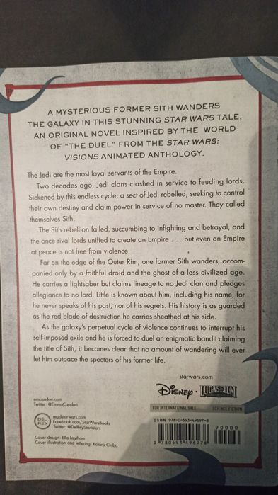 Livro star wars Ronin