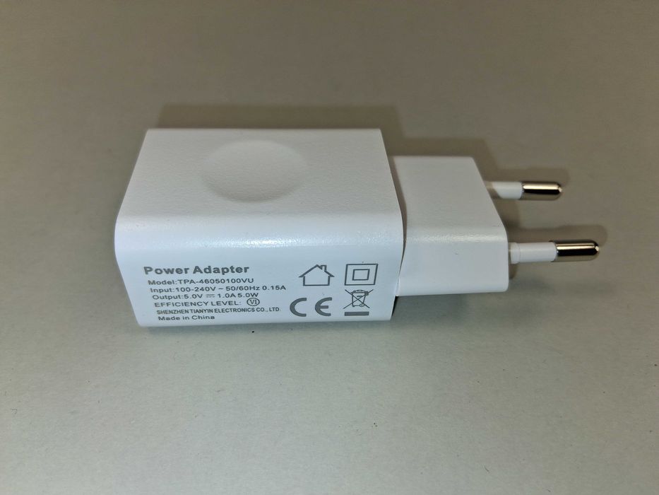 N255 Ładowarka Sieciowa Power Adapter USB 5V 1A 1000mA Zasilacz