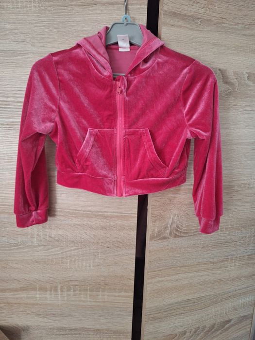 Różowa bluza z kapturem 2-3 lata