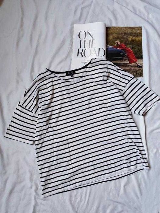 Футболка оверсайз вільного крою Футболка у смужку Майка жіноча