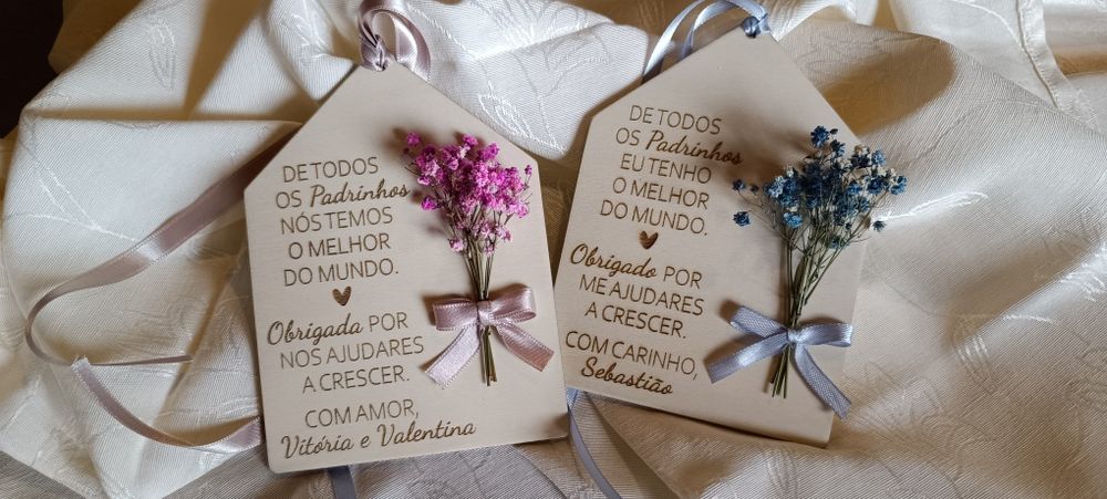 Lembrança Padrinhos - Madrinha e padrinho Páscoa
