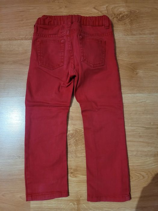 NEXT - jeansy dla dziewczynki rozmiar 98 i czerwone jeansy GRATIS.