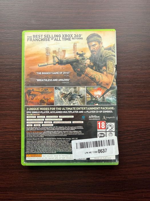 call of duty black ops x360