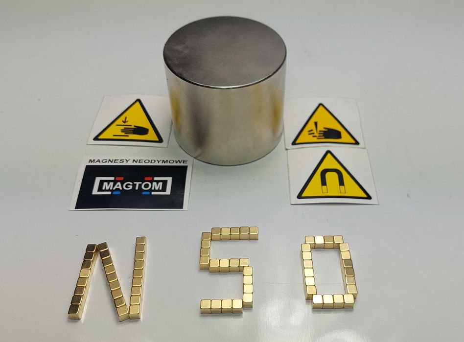 Magnes neodymowy do poszukiwań 70x60 N50 silny duży mocny Magtom