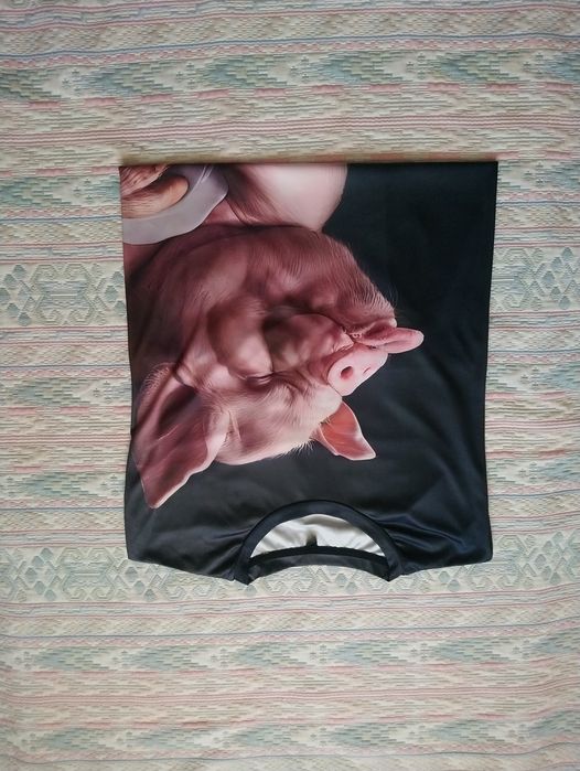 Подарунок для чоловіка футболка з принтом Свиня 5XL розмір